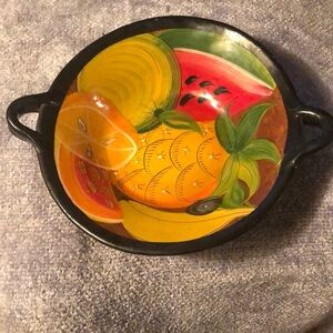 Mexican hand painted bowl